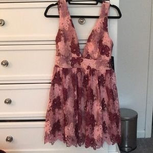 Lace floral sun dress
